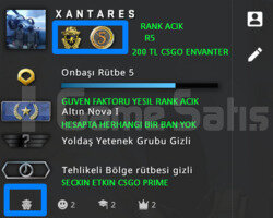 CSGO PRIME RANK ACIK NOVA YESIL FAKTOR +200 TL ENV