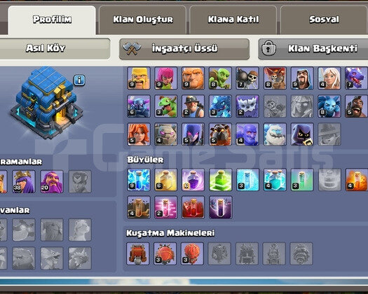 Clash of clans bb12 uygun hesap
