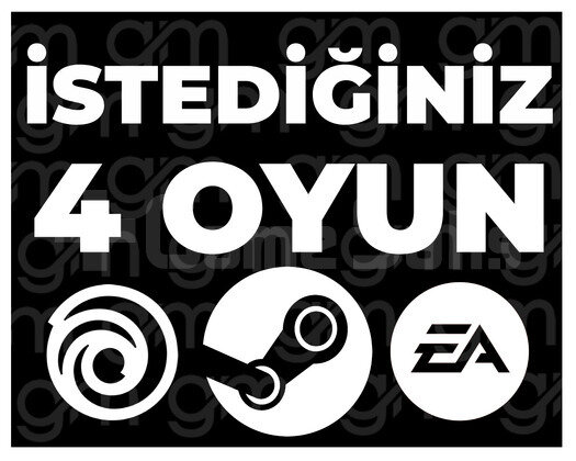 İSTEDİĞİNİZ 4 OYUN + SINIRSIZ GARANTİ & DESTEK