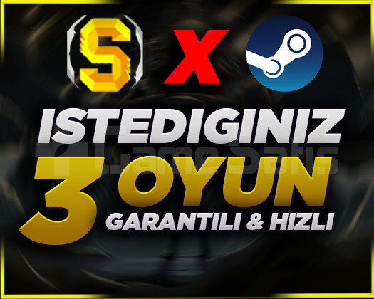 İstediğiniz 3 Oyun + Garanti & Hızlı Teslimat