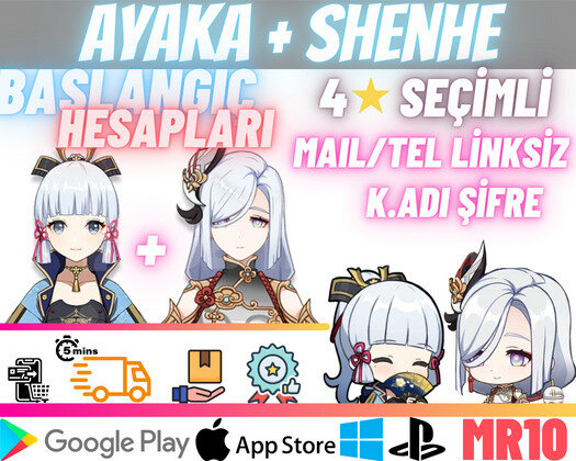 EU | MR10 Ayaka + Shenhe - Başlangıç Hesapları