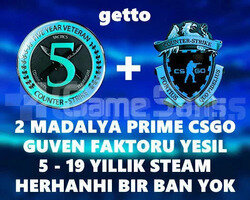 CSGO PRIME RANK ACIK 2 MADALYA YESIL FAKTOR