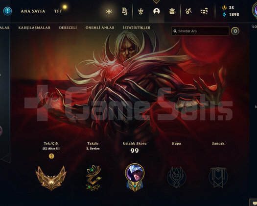 TR Gold 3 | 17 Kostüm - 45 Hero | LoL Hesap
