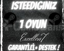 İstediğiniz 1 Oyun +Ömür Boyu Garanti+Hediye
