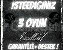İstediğiniz 3 Oyun +Ömür Boyu Garanti+Hediye