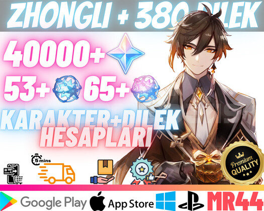 EU|MR44 Zhongli + 380Dilek - 40000Köken 53+65Yazgı