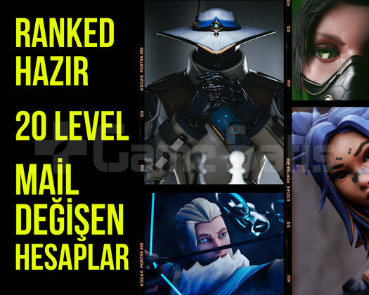 RANKED HAZIR 20 LEVEL MAİL DEĞİŞEN SANA AİT HESAP
