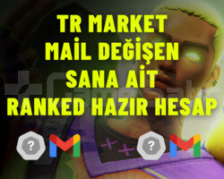 MAİL ONAYSIZ RANKED HAZIR TR SANA AİT HESAP