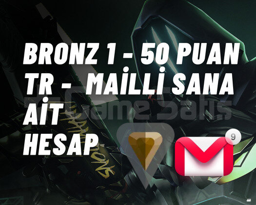 BRONZ 1 - 50 PUAN MAİL DEĞİŞEN TR HESAP