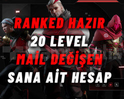TR VALORANT 20 LEVEL RANKED HAZIR SANA AİT HESAP