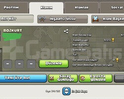 21.5 LEVEL BOZKURT KLANI BAŞKENT 10 HEMEN TESLİM