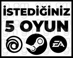 İSTEDİĞİNİZ 5 OYUN + SINIRSIZ GARANTİ & DESTEK