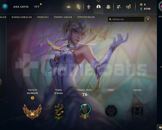 TR Gold 3 | 8 Kostüm - 29 Hero | LoL Hesap