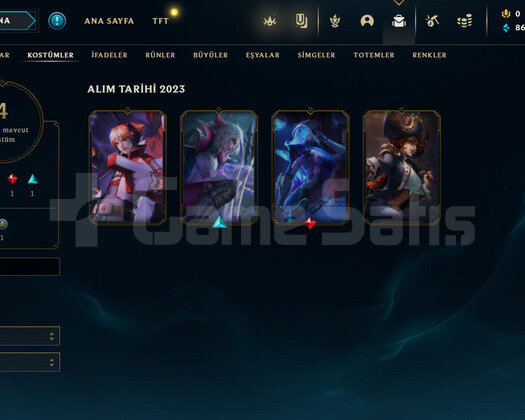 TR Gold 4 | 4 Kostüm - 36 Hero | LoL Hesap