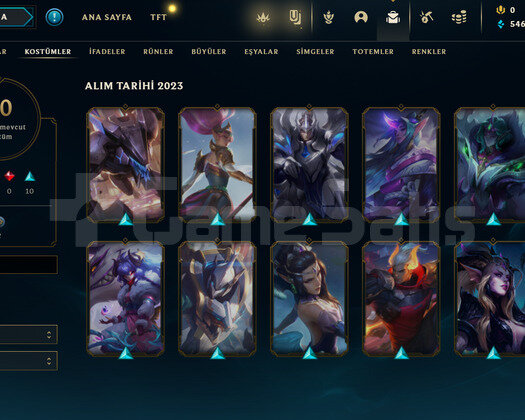 TR Gold 4 | 10 Kostüm - 49 Hero | LoL Hesap