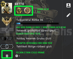 2 MADALYA | RANK ACIK | GUVEN FAKTORU YESIL