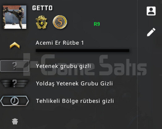 5+SADAKAT 2 MADALYA FULL PRIME CSGO HESABI