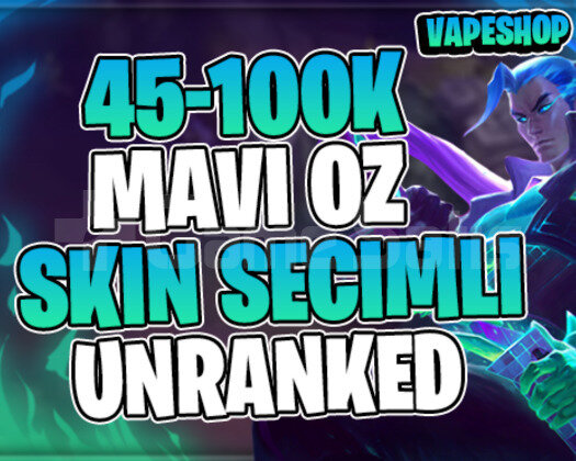 TR-EUW +45K SKİN SEÇİLEBİLİR 30 LEVEL UNRANKED