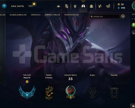 LOL PLAT 4 HESAP BOL SKİNLİ MAİL DEVREDİLECEKTİR!!
