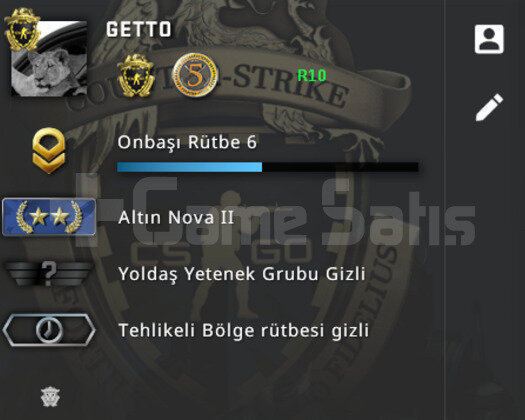 CSGO PRIME 2 MADALYA RANK ACIK NOVA2 YESIL FAKTOR