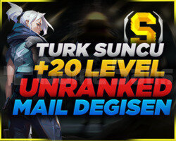TR I UNRANKED +20 LEVEL MAİL DEĞİŞEN HESAPLAR