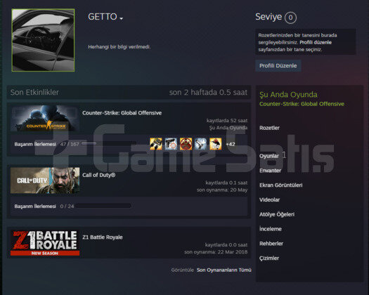 CSGO PRIME | RANK ACIK | YESIL FAKTOR MAGAZA TR