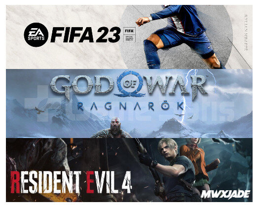 God of War Ragnarok + Fifa 23 + Resident Evil 4 Re