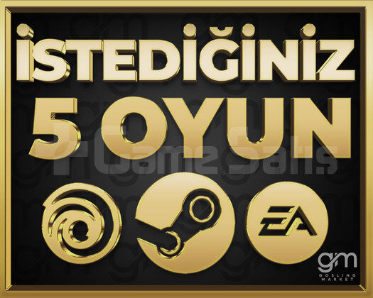 İSTEDİĞİNİZ 5 OYUN + SINIRSIZ GARANTİ & DESTEK