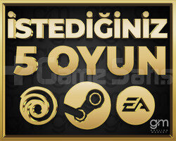 İSTEDİĞİNİZ 5 OYUN + SINIRSIZ GARANTİ & DESTEK