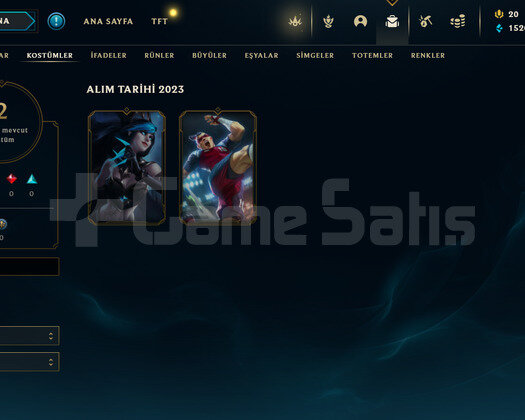 TR Gold 3 | 2 Kostüm - 41 Hero | LoL Hesap