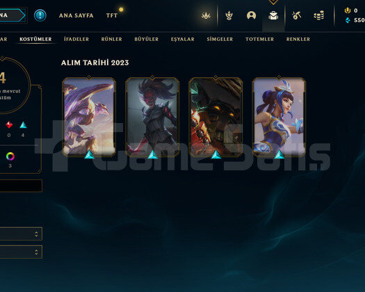 TR Plat 4 | 4 Kostüm - 32 Hero | LoL Hesap