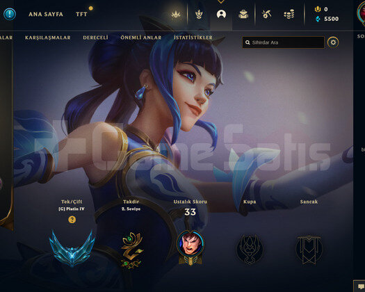 TR Plat 4 | 4 Kostüm - 32 Hero | LoL Hesap