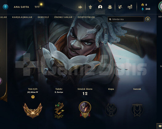TR Gold 4 | 9 Kostüm - 35 Hero | LoL Hesap