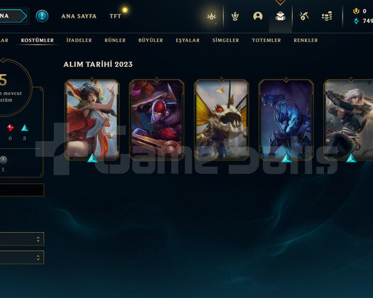 TR Gold 4 | 5 Kostüm - 28 Hero | LoL Hesap