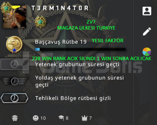 CSGO PRIME | RANK ACIK | YESIL FAKTOR MAGAZA TR