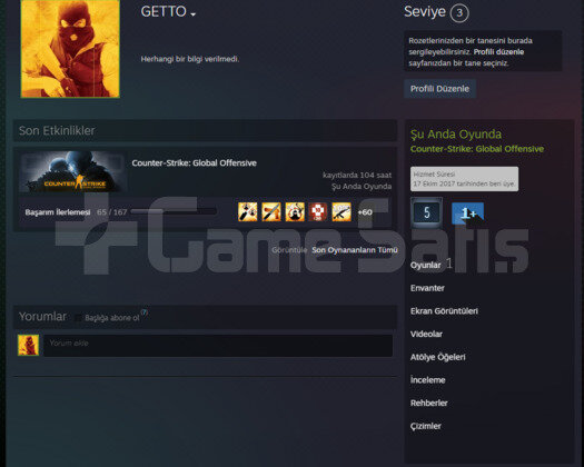CSGO PRIME | RANK ACIK | YESIL FAKTOR MAGAZA TR