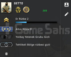 CSGO PRIME 2 MADALYA RANK ACIK NOVA2 YESIL FAKTOR
