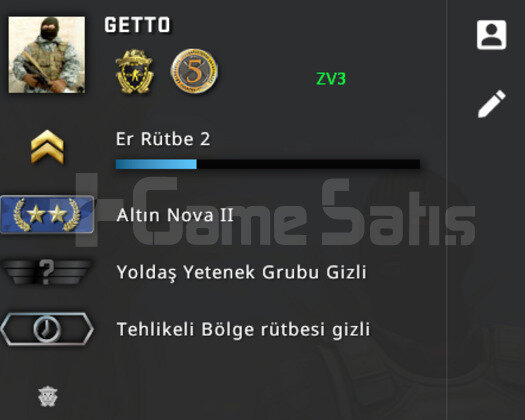 CSGO PRIME 2 MADALYA RANK ACIK NOVA2 YESIL FAKTOR