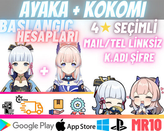 EU | MR10 Ayaka + Kokomi - Başlangıç Hesapları
