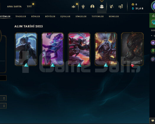 PLAT 4 LOL HESABI 31K MAVİ ÖZ VAR MAİL DEVREDİLECE