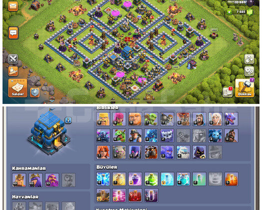 170 LEVEL & BB 12 MAX + MAX & 8 BİN TAŞ & BOL BÜYÜ