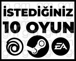 İSTEDİĞİNİZ 10 OYUN + SINIRSIZ GARANTİ & DESTEK