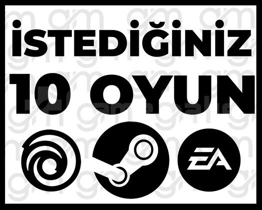 İSTEDİĞİNİZ 10 OYUN + SINIRSIZ GARANTİ & DESTEK