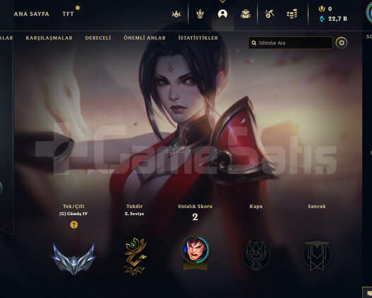 TR Silver 4 | 7 Kostüm - 22K Mö | LoL Hesap