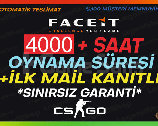 FACEİT HAZIR+ 4000+ SAAT CSGO+İLK MAİL