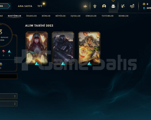 TR Unranked | 3 Kostüm - 26 Hero | LoL Hesap
