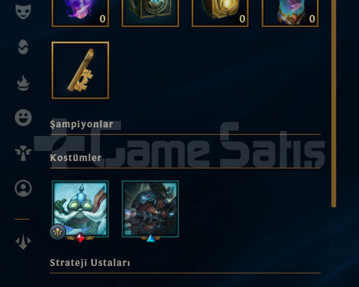 TR Unranked | 3 Kostüm - 26 Hero | LoL Hesap