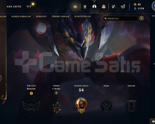 TR Unranked | 9 Kostüm - 27 Hero | LoL Hesap