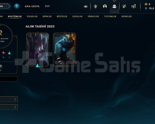 TR Plat 4 | 2 Kostüm - 15K Mö | LoL Hesap
