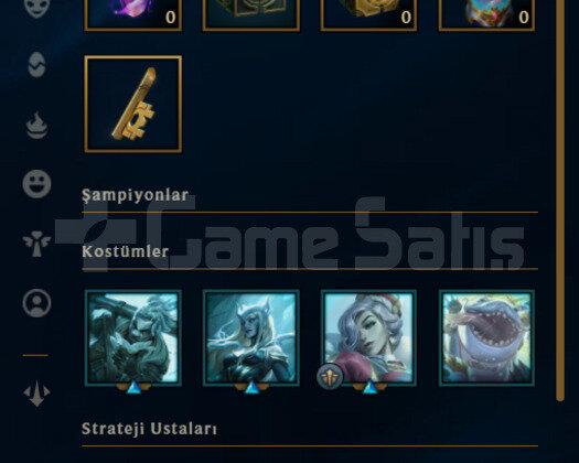 TR Plat 4 | 2 Kostüm - 15K Mö | LoL Hesap